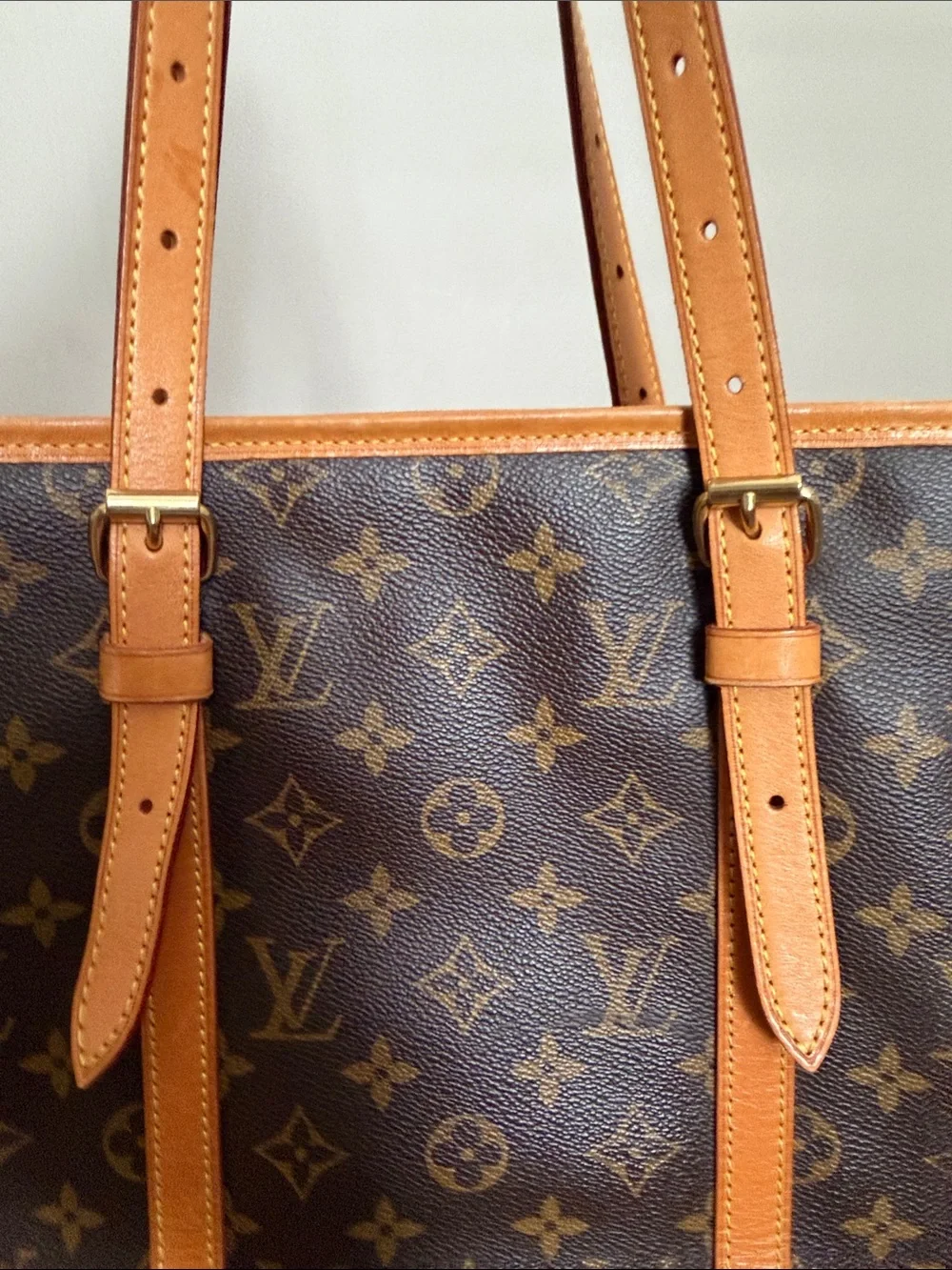 Louis Vuitton Monogram Bucket Bag in Dark Brown & Vachetta